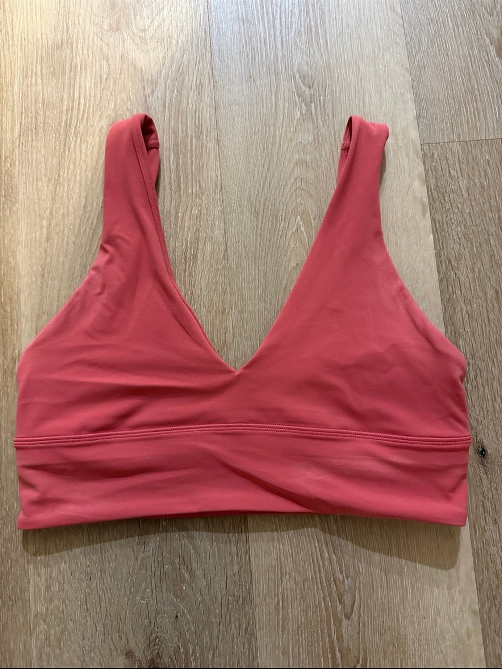 lululemon athletica V-Neck Wireless Bralette in Coral